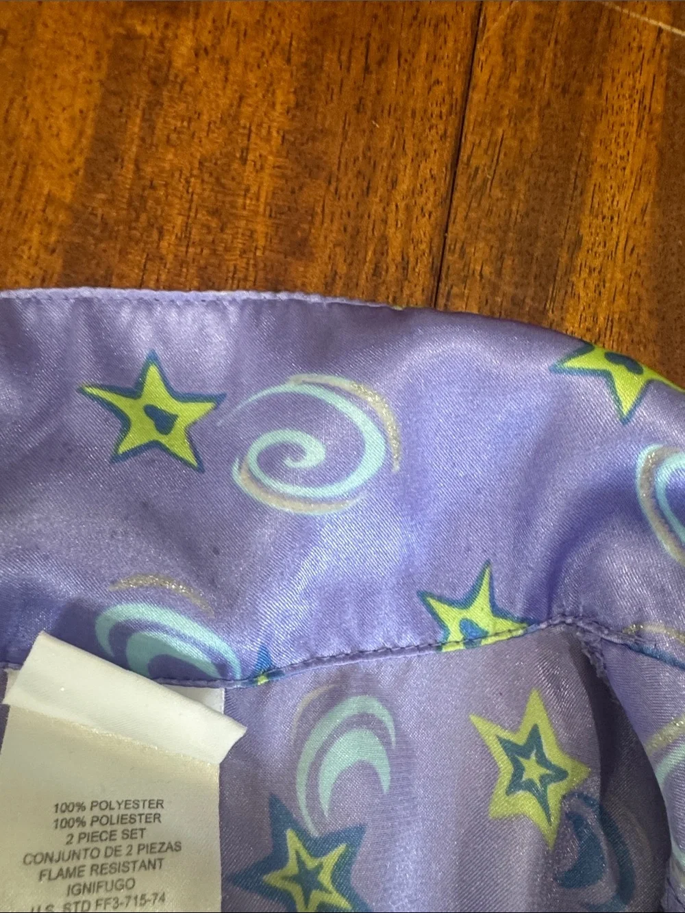 Y2K Xhilaration Kids Purple Star & Moon Pajama Set size L 12